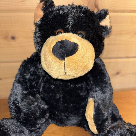Teddy Bear Black Stuffed Animals 10'' Tall Soft Clean Stocking Stuffer - Picture 2 of 10